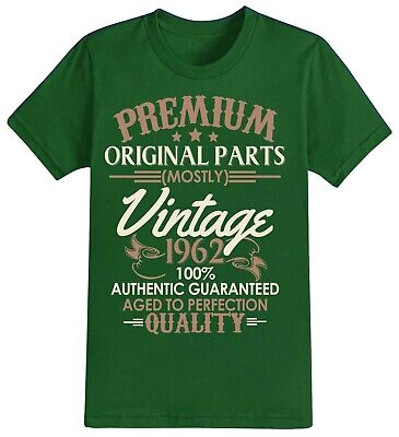 Mens 60th Birthday T-Shirt Mostly Vintage 1962 2022 Men's 60 Years Gift Idea
