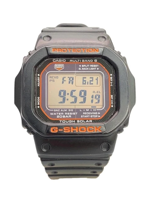 Casio G-Shock GX-56BBR-1 Orologio Digitale Oversize Uomo - Resina Nera E Rossa, Display LCD, Retroilluminazione, Resistente Agli Urti - Quadrante Grande 55,5 Mm