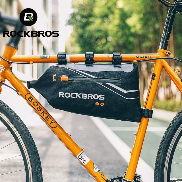 Sac De Selle RockBros Pour Vélo - Noir, Petite Taille, étanche Et Réfléchissant