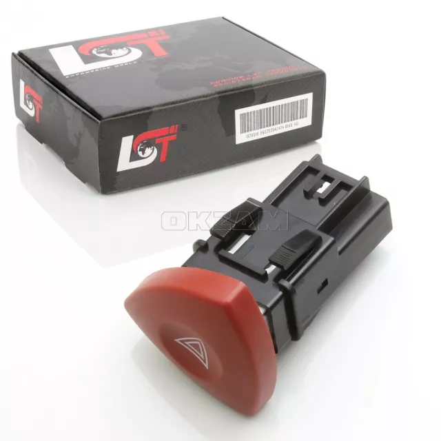 Hazard Warning Indicator Light Switch For Renault Laguna 2 Ii