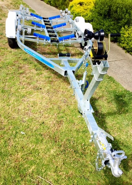 Precision Boat Trailer Drive On Galvanised 6.5mt TANDEM suit 18-20ft Hull,