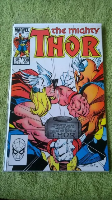 THE MIGHTY THOR #338 COMIC 2nd app and origin of beta ray bill; stormbreaker