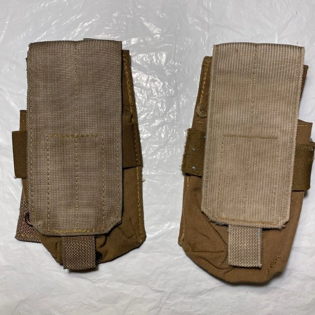USMC MARINE CORPS Fire Force Single Double Mag Pouch Coyote Brown LOT
