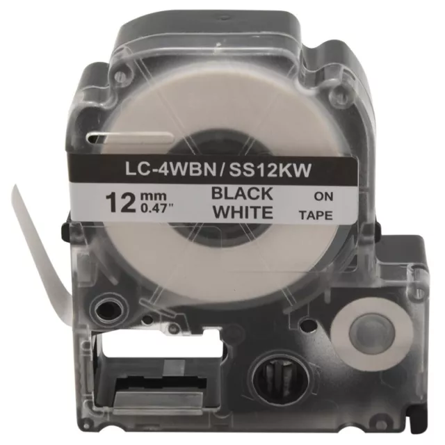 5 Pack Replace -4WBN LC-4WBN9(SS12KW) Label Tapes for LabelWorks LW3006258