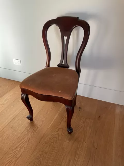 Victorian Mahogany Desk / Bedroom / Hall Chair