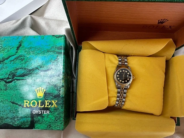 Authentic ROLEX OYSTER PERPETUAL DATEJUST Ref 691473 Ladies Diamonds Wristwatch Authentic ROLEX OYSTER PERPETUAL DATEJUST Ref 691473 Ladies Diamonds Wristwatch
