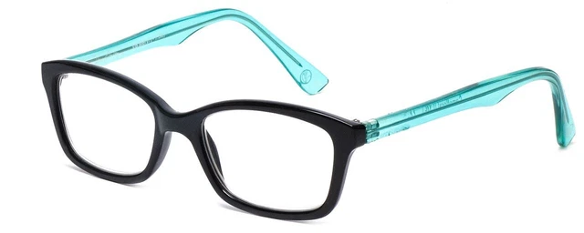 Vera Bradley Meryl Designer Reading Glasses Black Crystal Blue Camo Floral 47 mm