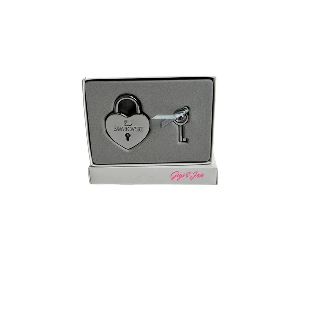 Swarovski Heart Lock with Key new with box 3