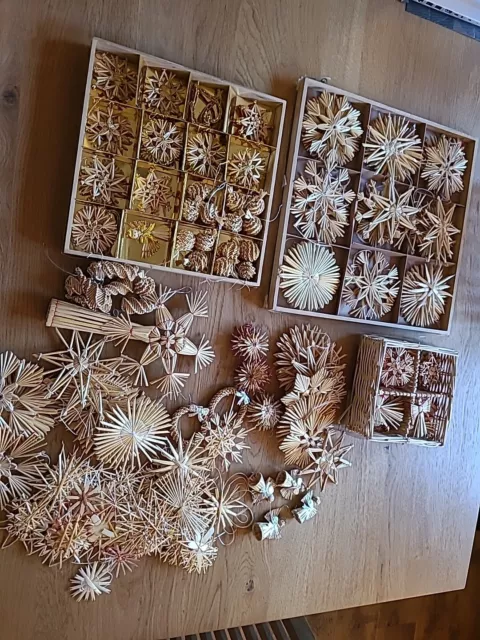 Strohsterne, Engel, Spitze Weihnachten  Weit Über 100 Stück