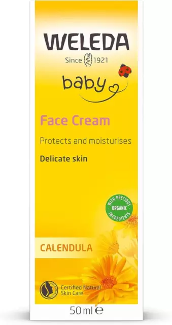 Calendula Baby Face Cream, Moisturising Daily Skin Care for Delicate baby - 50Ml 2