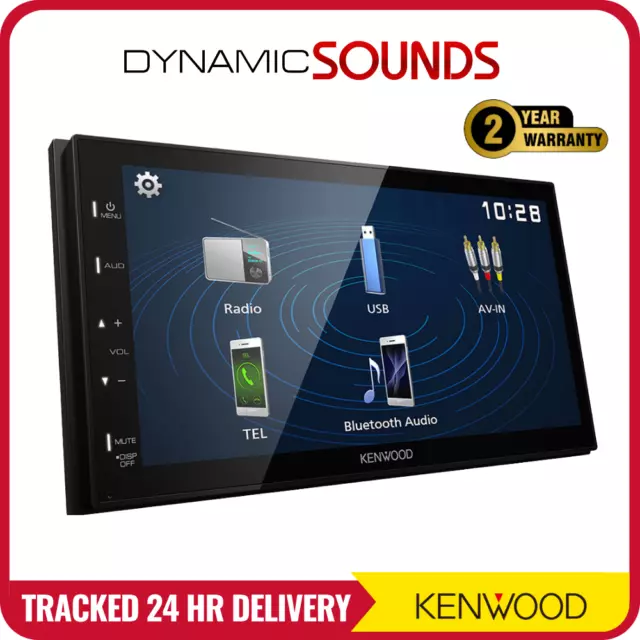 Kenwood DMX129BT 6.8" Mechless Android Mirroring Bluetooth USB Car Stereo