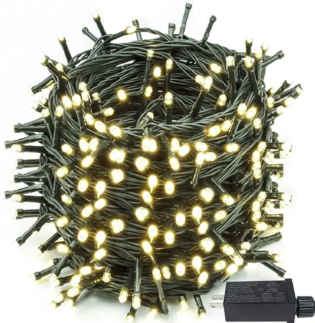 Albelt (Memory Function & Timer) 82FT 200 LED Christmas String Lights Indoor/Out