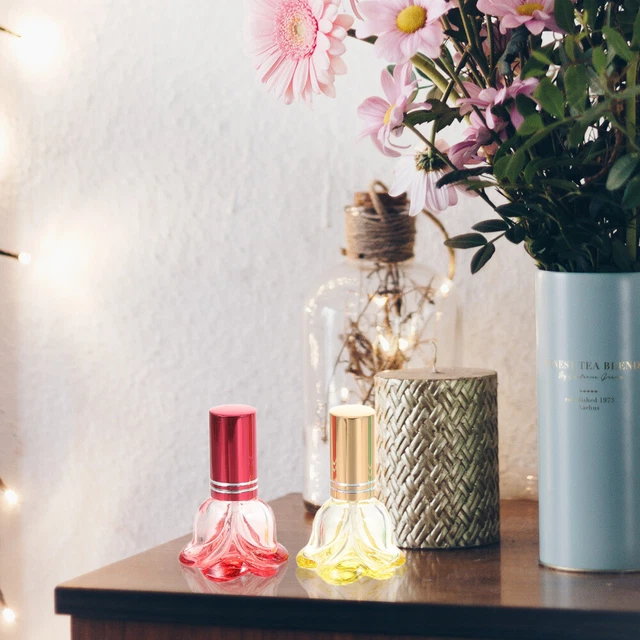 Vidrio Color Botella de Perfume Mini Botellas de Perfume Decoración Mini Lámina