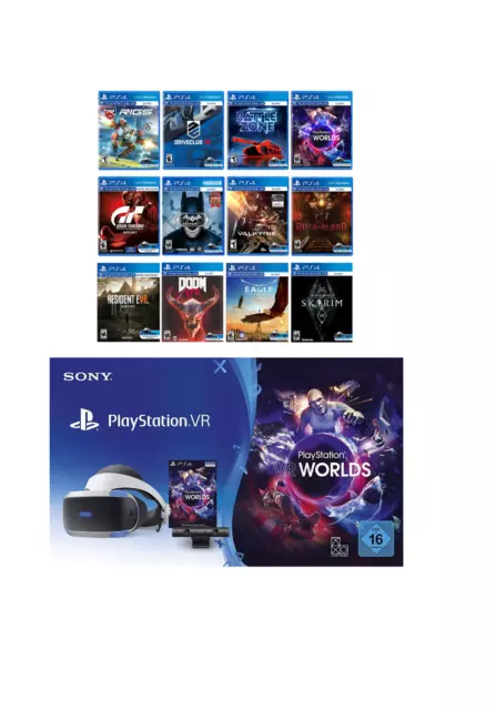 VR Brille PS4|PS5 Komplettset|Sony PlayStation 4|PSVR|+2 GRATIS VR SPIELE✅