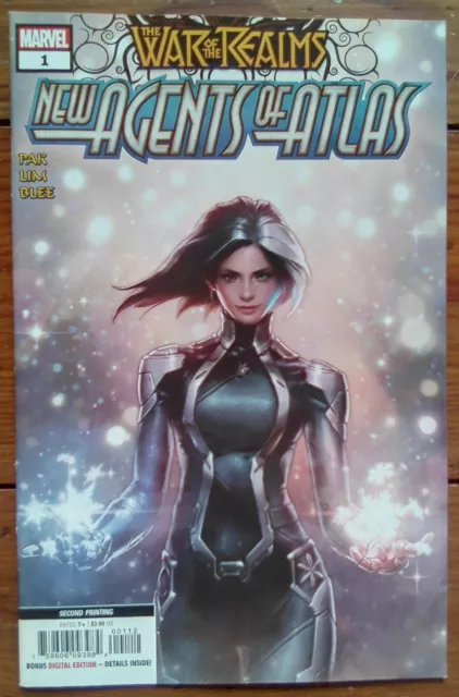 War Of The Realms: New Agents Of Atlas 1, 2Nd Print, Marvel Comics, 2019, Vf