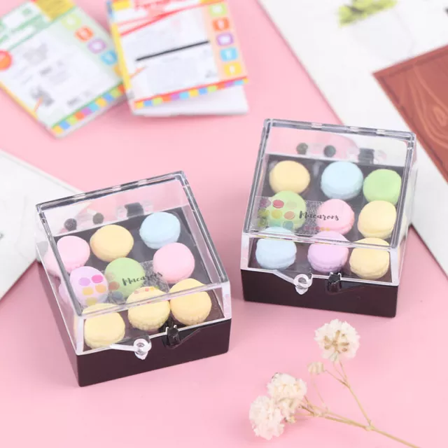 1Set 1:12 Dollhouse Miniature Macaroon Food Dessert Tea Snack Kitchen Decor YHL