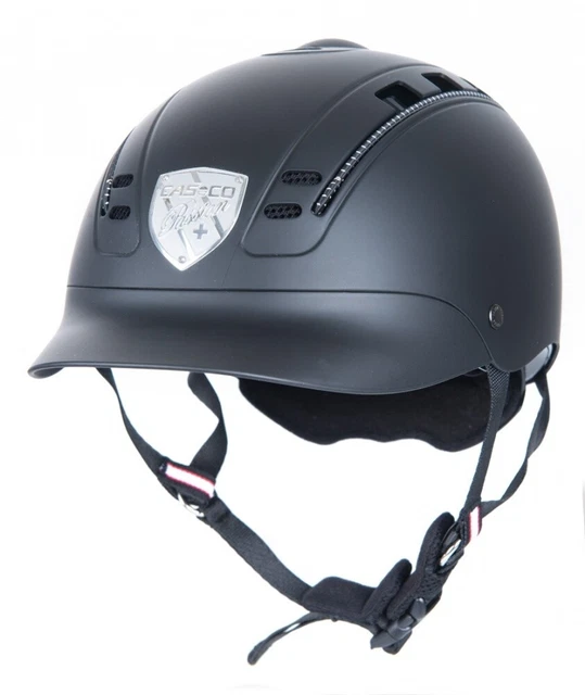 Reithelm Reitkappe Passion Casco Streifen Ventilationssystem schwarz S-L 50-60cm