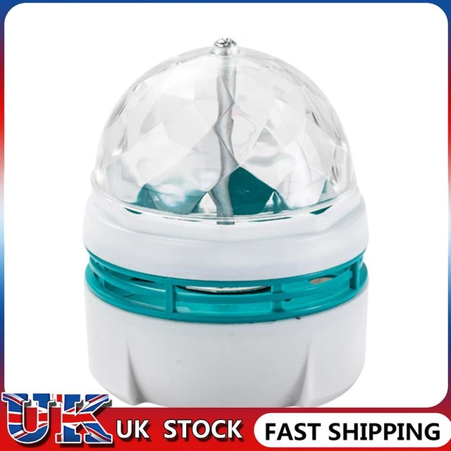 Rotating LED Night Lamp USB Disco Stage Party Ball Colorful Light (White)