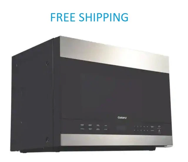GALANZ 24 INCH Over The Range Microwave Stainless Steel, 1.3 Cu Ft EUR