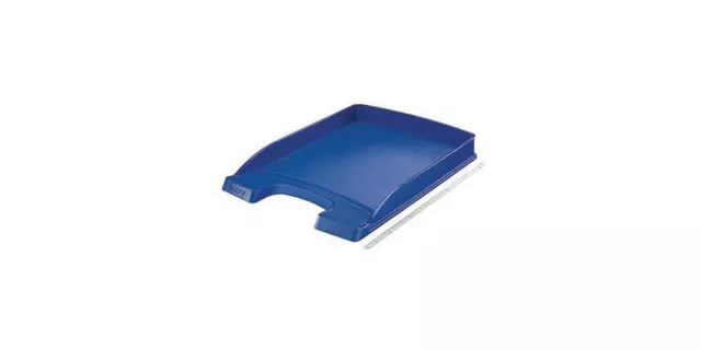 Leitz Briefablage Plus flach DIN A4 Polystyrol Farbe: blau