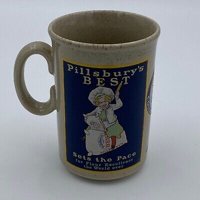 Vintage Pillsbury's Best Collector's Coffee Mug Sets the Pace Flour 1986 England