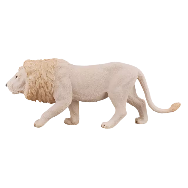Mojo WHITE LION Wild zoo animals play model figure toys plastic forest jungle 3