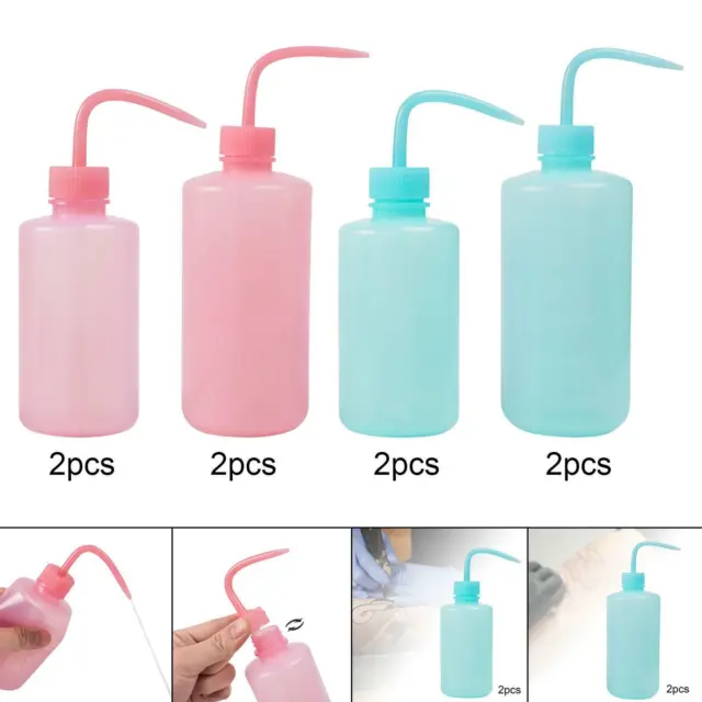 2 Stück Waschflasche Quetschflasche Kunststoff Seifenversorgung Sicherheit Spülflasche