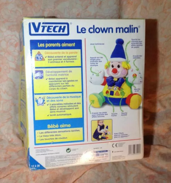 coffret Clown Malin V-TECH PELUCHE premier âge VTECH 3