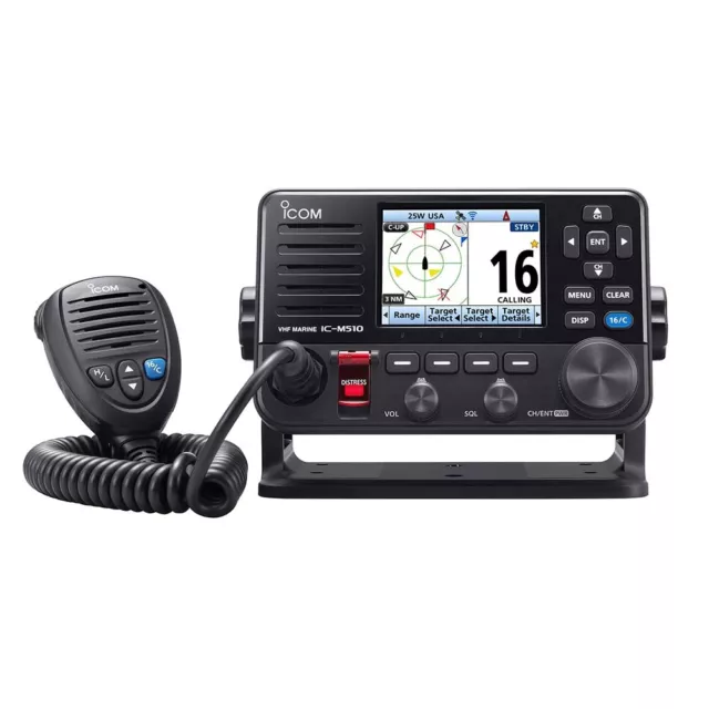 Icom M510PLUS21 M510 Plus Vhf Marine Radio W/ais - Black