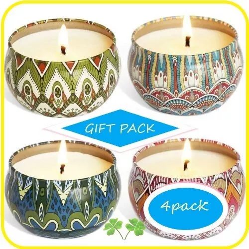 Scented Candles Gift Natural Soy Wax Travel Tin Aromatherapy Candle Portable AU