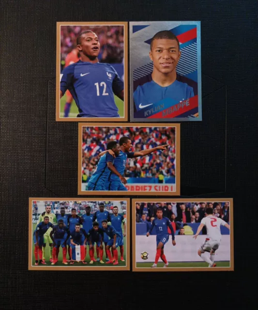 lot 6 stickers images Panini MBAPPE ROOKIE World cup Russia 2018 Foot Carrefour