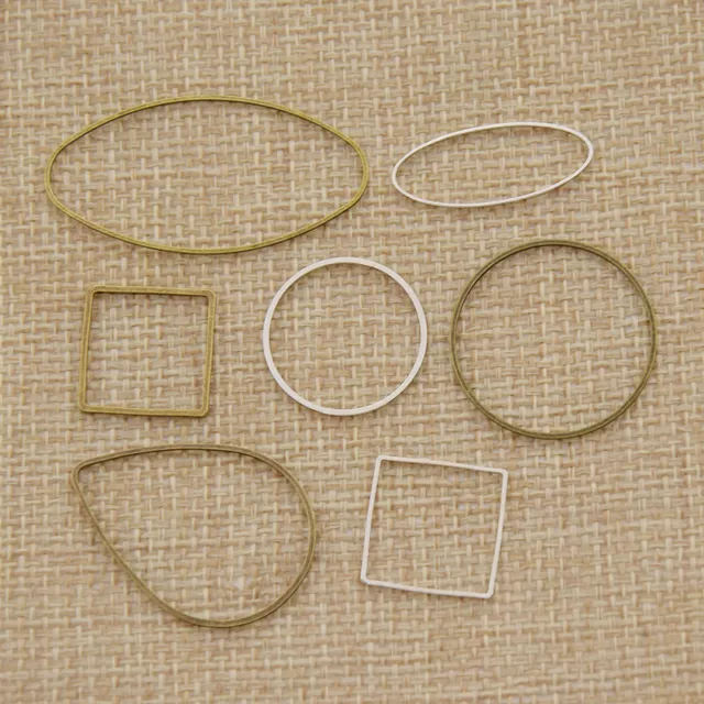 10 Pcs DIY Closed Metal Jump Ring Jewelry Making Findings Repair Connectors