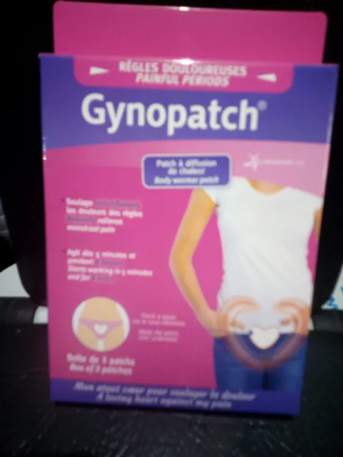 lot de 2 boites gynopatch® - règles douloureuses - x3 patch douleurs menstruelle