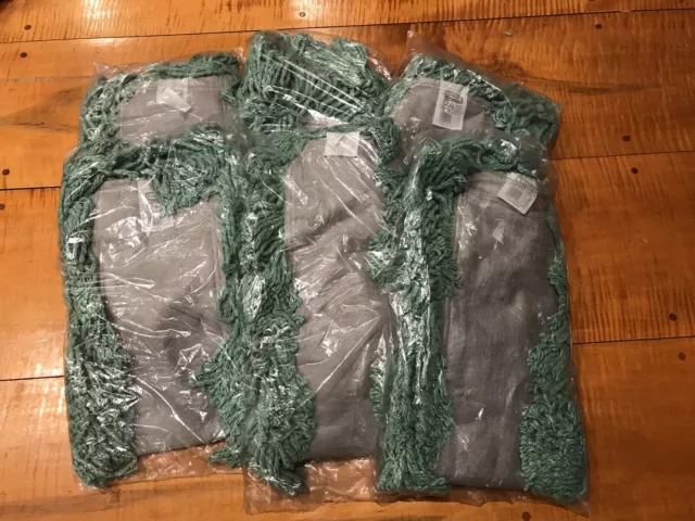 6 Rubbermaid FGL 15300GR00 24’’ HALL DUST MOP CASTAWAY Cut End Blend Green NEW