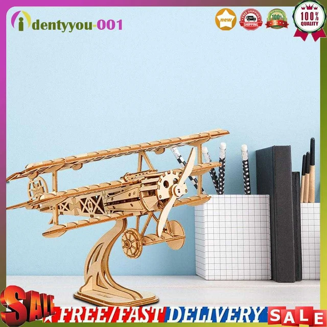 145 piezas Avión Retro 3D Rompecabezas Juguetes de Rompecabezas Conjunto de Niños Juguetes Educativos
