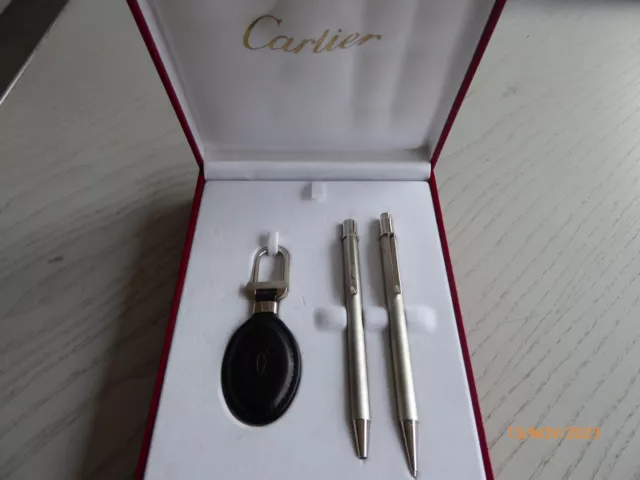 Cartier Schreibset Bille Must II mit Stylo + Drehbleistift + Schlüsselanhänger