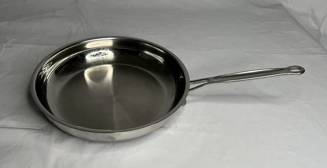 Cuisinart 10" Skillet Frying Pan Cookware Stainless #722-24N Cuisinart 10" Skillet Frying Pan Cookware Stainless #722-24N