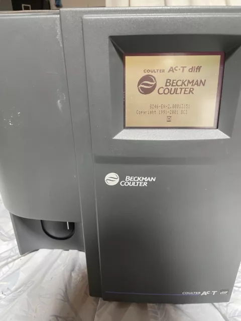 Beckman Coulter ACT diff AC T Hematology Analyzer *Powers On*