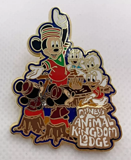 WDW - Disney Animal Kingdom Lodge - Mickey and Nephews Fireside Exclusive Pin