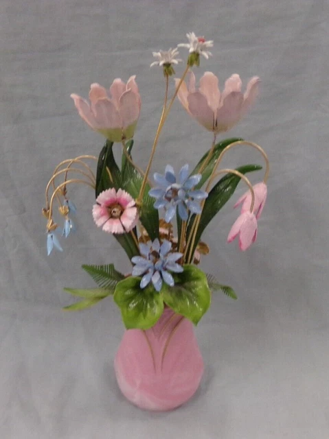 Franklin Mint Igor Carl Faberge Imperial Palace Vintage Enamel Flower Bouquet Franklin Mint Igor Carl Faberge Imperial Palace Vintage Enamel Flower Bouquet