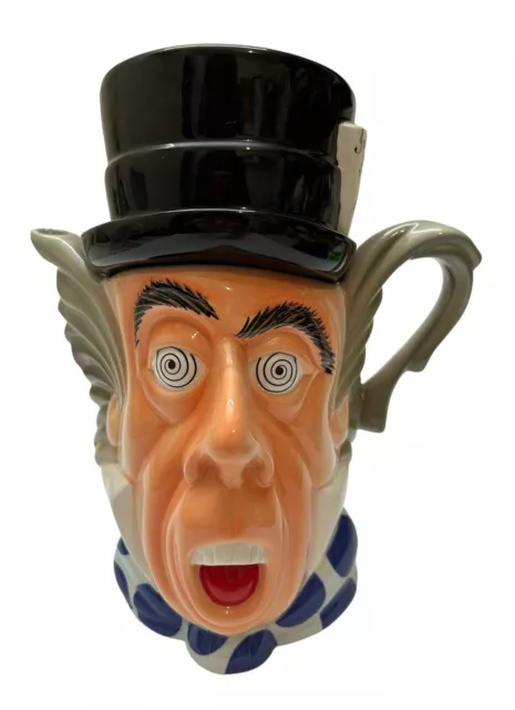 Paul Cardew Mad Hatter Alice in Wonderland Porcelain Teapot Large 9” Whimsical