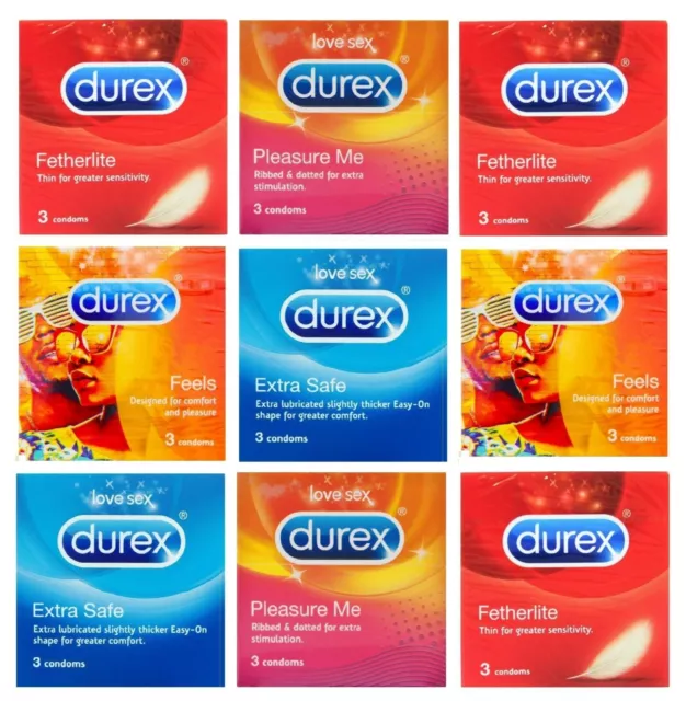 Durex Condoms  Extended Pleasure -  Ultra Thin Feel - Pleasure Me - Extra Safe