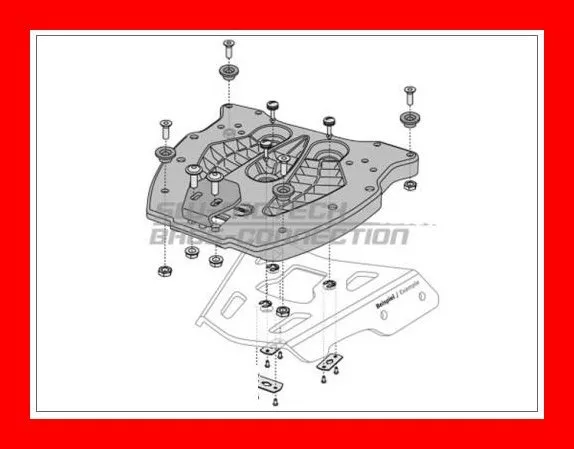 Piastra Supporto Quick-Lock   Trax  Evo Sw-Motech