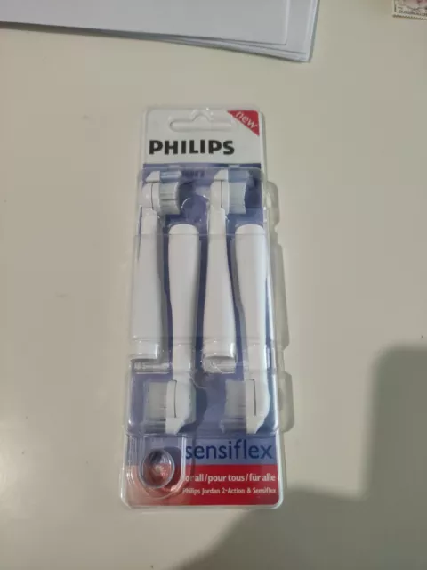 HX2014 PHILIPS  2x4 têtes de brosse à dents JORDAN SENSIFLEX d'origine PHILIPS