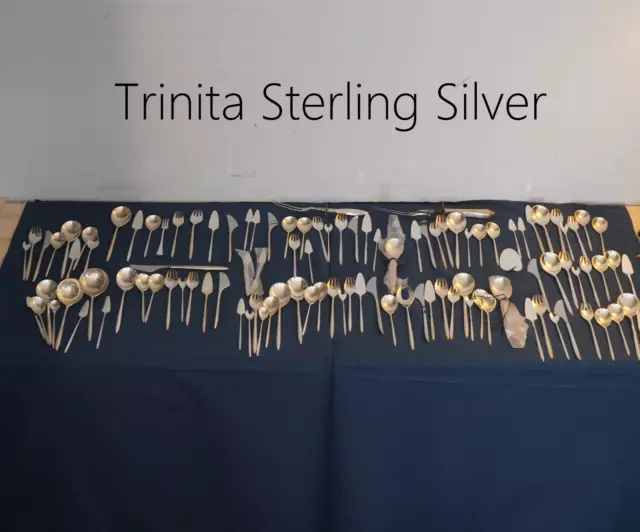 Trinita by Cohr Sterling Silver Flatware Set for 11 (109 pcs.) - Ships Free USA