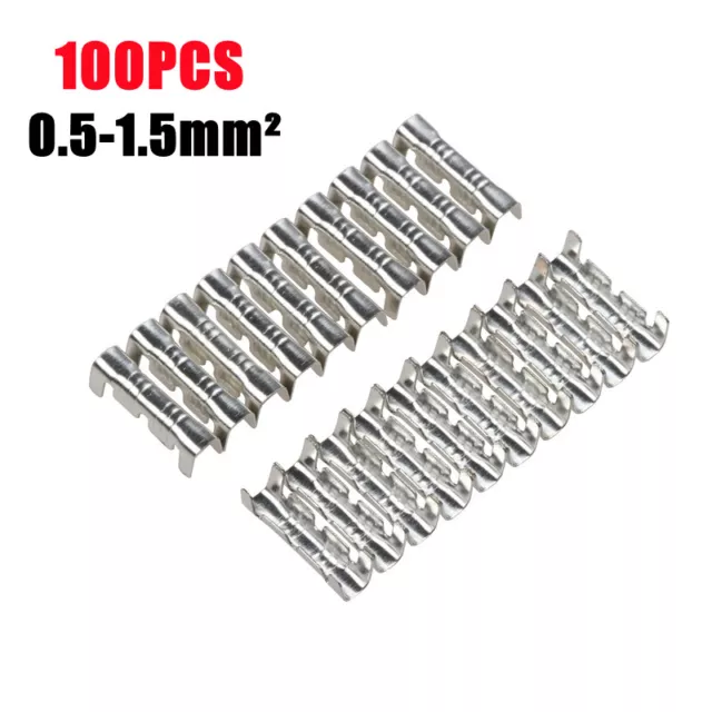 100X Cable Electrical Wire Splice Connectors Kit Tinned Insulated Crimp Terminal