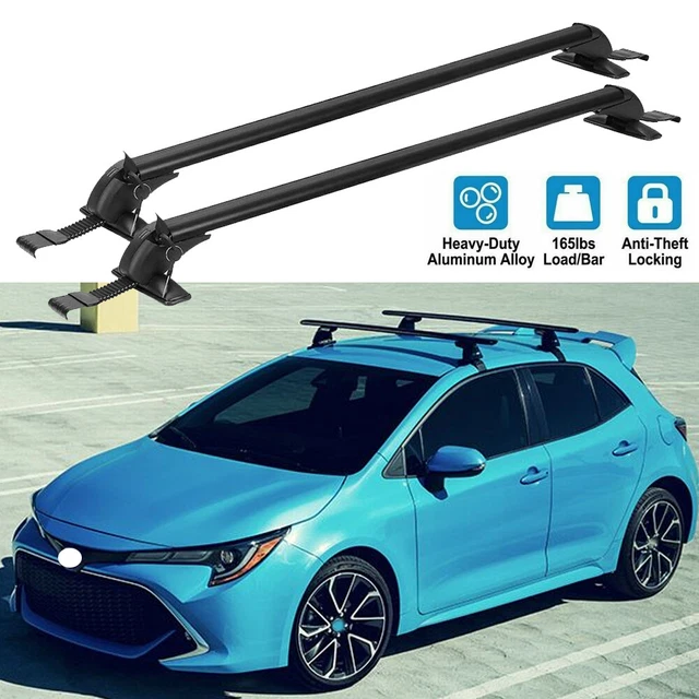 FOR TOYOTA COROLLA 43.3" Top Roof Rack Cross Bar Cargo Luggage Carrier w/ Lock £110.41 PicClick UK