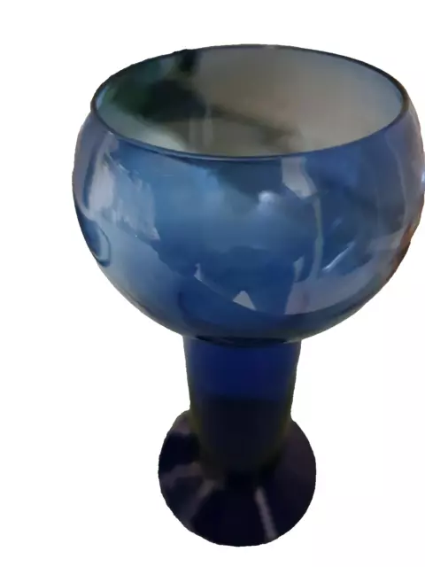 Small blue Glass Vase.  Brand New!