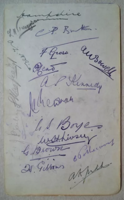 Hampshire County Cricket Club 1926 & Nottinghamshire 1926 Autograph Album Page