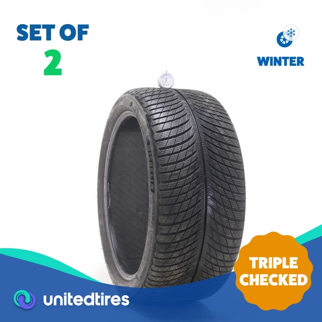 Set of (2) Used 275/35R19 Michelin Pilot Alpin 5 100V - 7-8/32